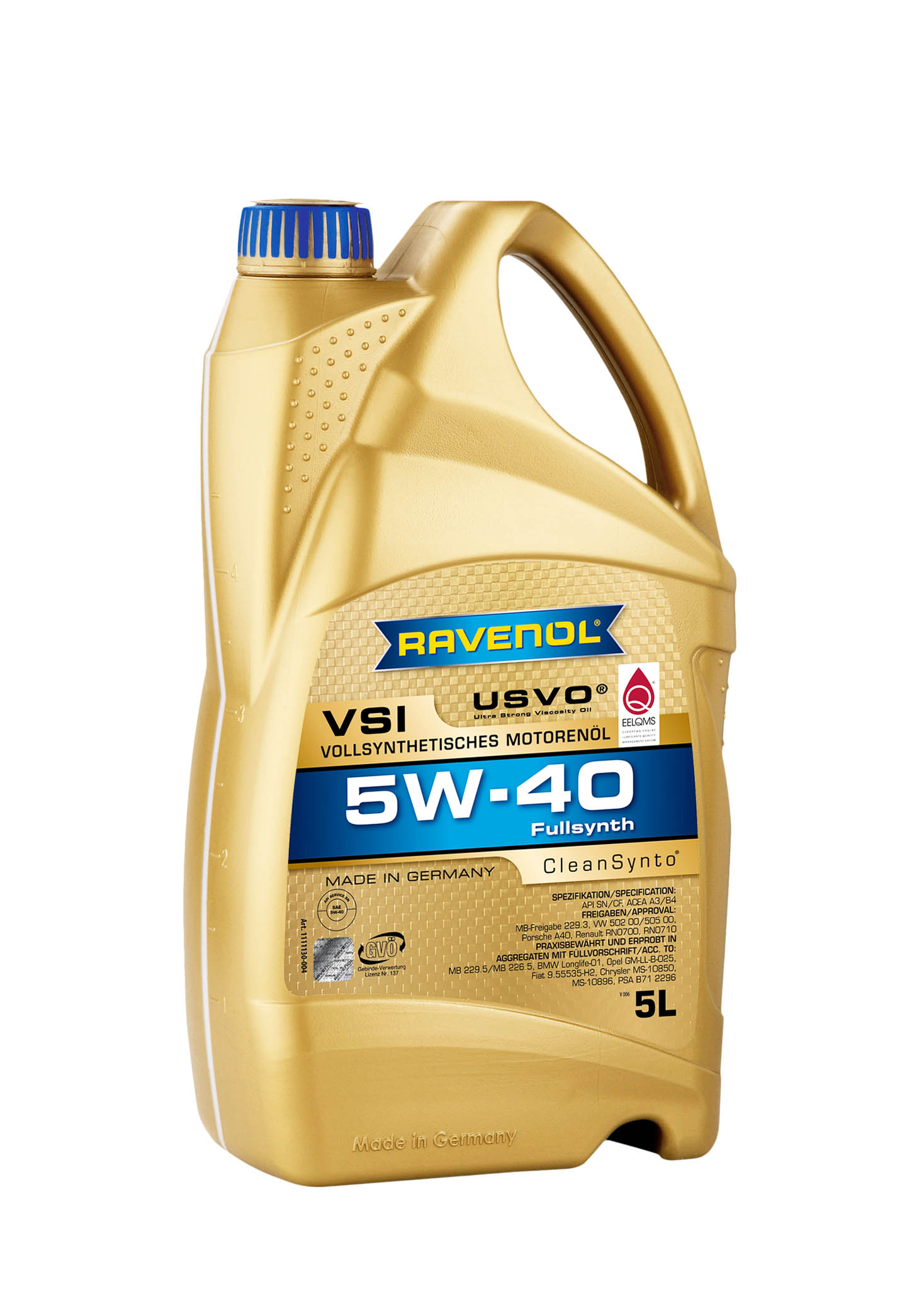 SAE 5W-40 5L VSI NEW МОТОРНОЕ МАСЛО, 4014835723559