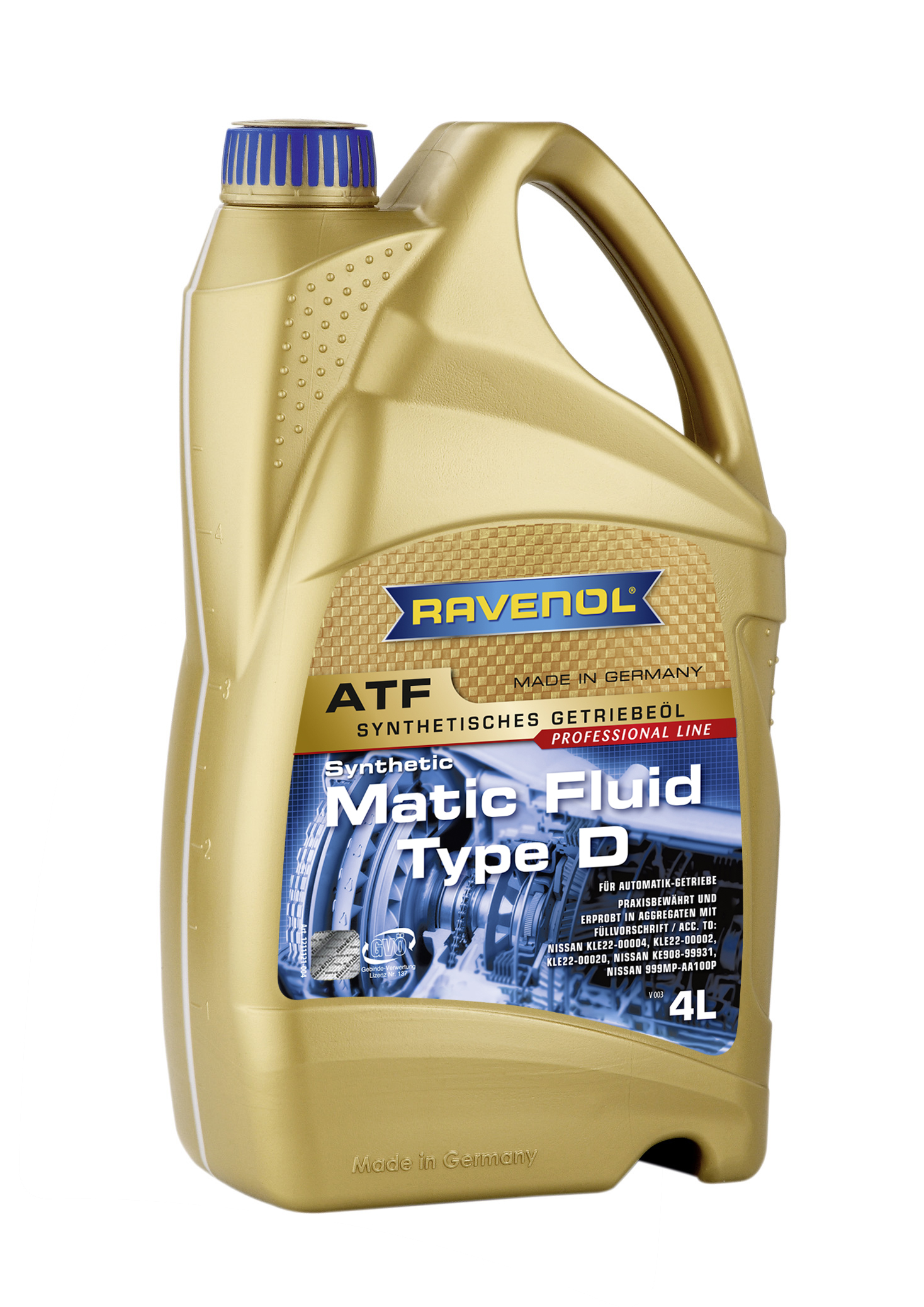 4L ATF MATIC FLUID TYPE D NEW ТРАНСМИССИОННОЕ МАСЛО, 4014835743793