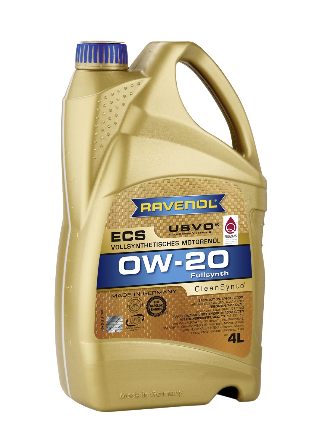 SAE 0W-20 4L ECS ECOSYNTH NEW МОТОРНОЕ МАСЛО, 4014835718593