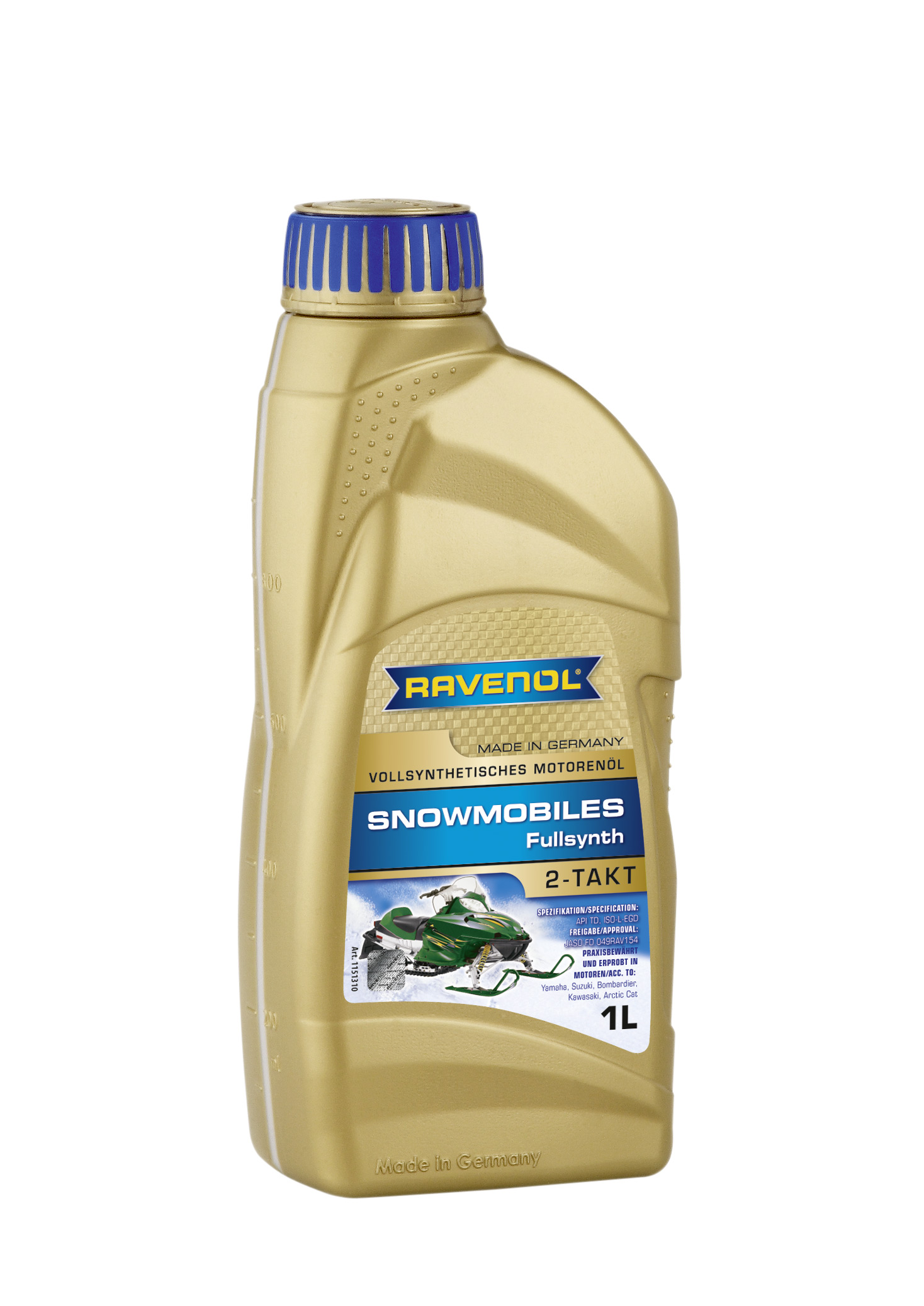 1L 2- SNOWMOBILES FULLSYNTH. 2-TAKT NEW МАСЛО ДЛЯ ТАКТ СНЕГОХОДОВ, 4014835727915