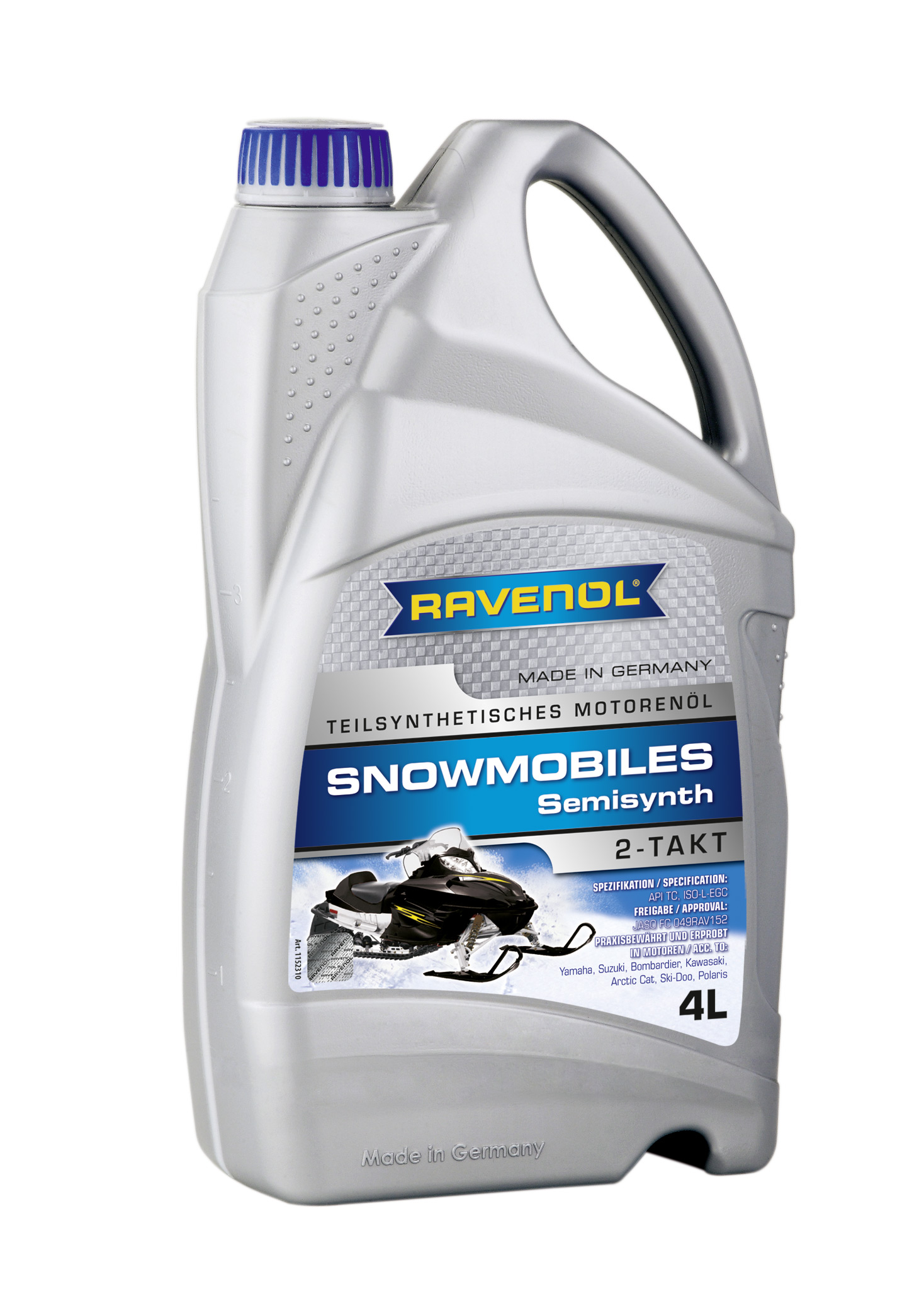 4L 2- SNOWMOBILES TEILSYNTH. 2-TAKT NEW МАСЛО ДЛЯ ТАКТ СНЕГОХОДОВ, 4014835728592