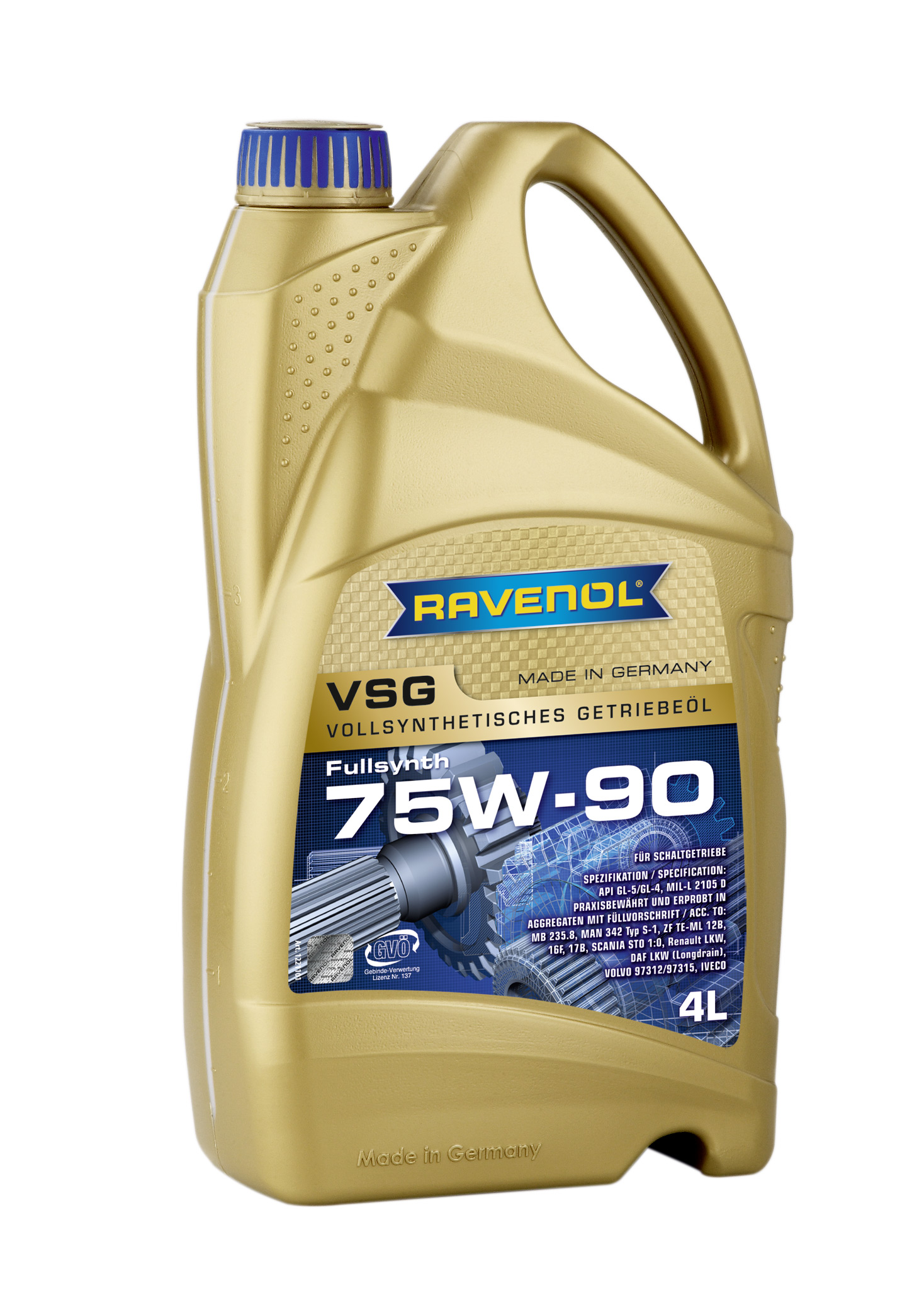 SAE 75W-90 4L VSG NEW ТРАНСМИССИОННОЕ МАСЛО, 4014835733992