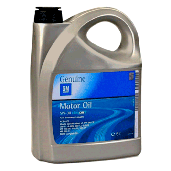 Моторное масло GENERAL MOTORS Dexos2 5W-30 (EU), 5л, 93165557