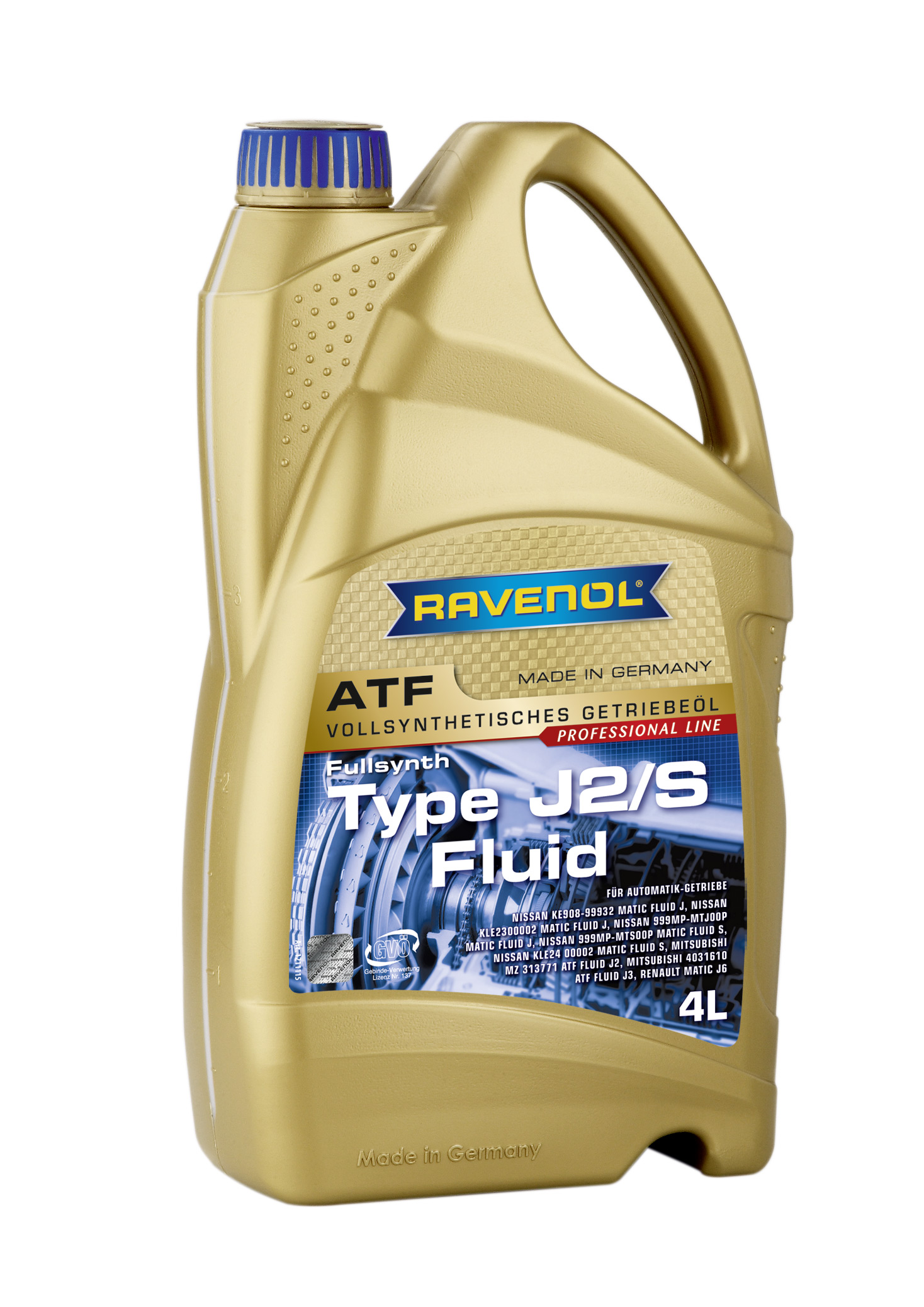 4L ATF J2/S NEW ТРАНСМИССИОННОЕ МАСЛО, 4014835718890