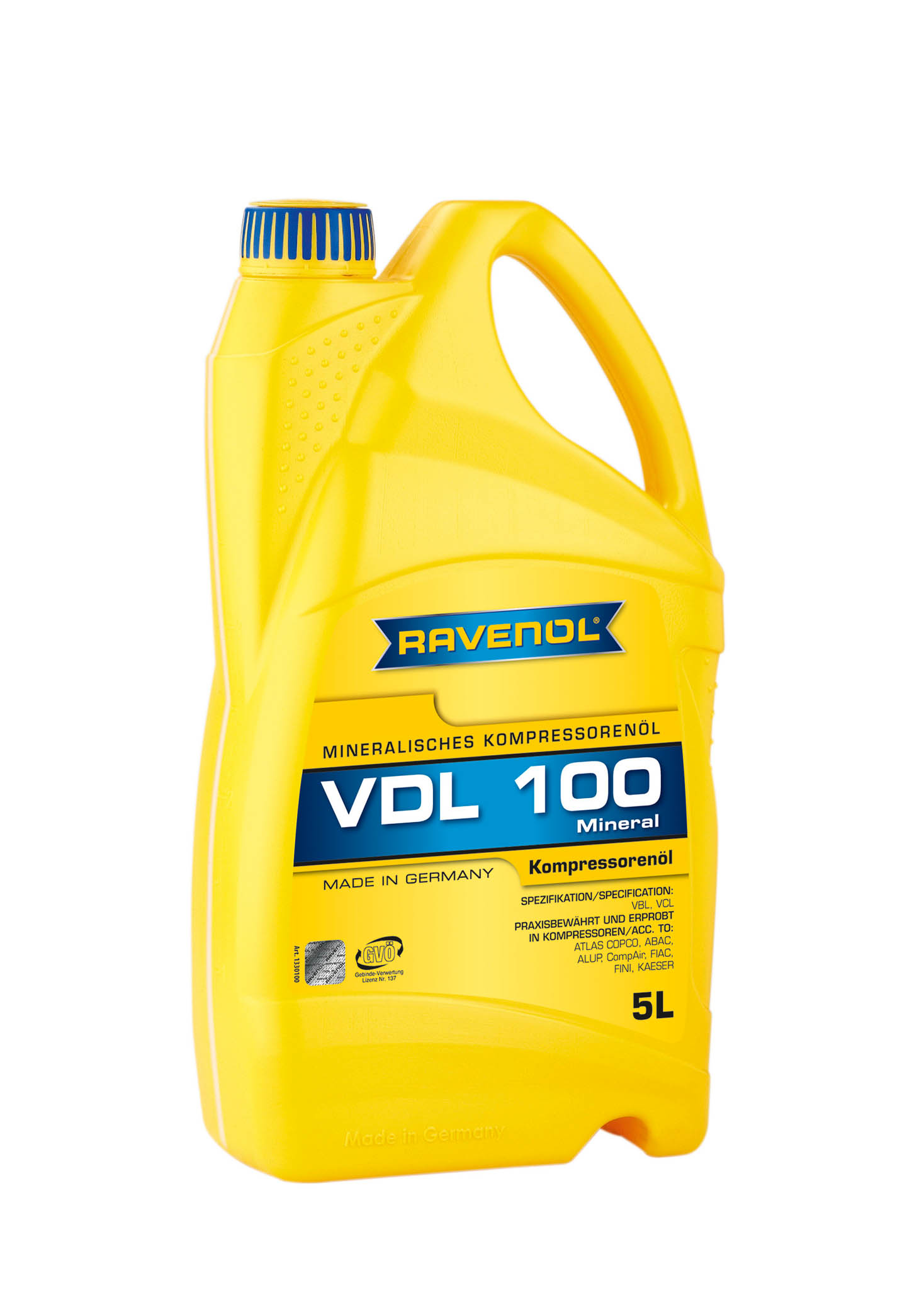 5L KOMPRESSORENOEL VDL 100 NEW КОМПРЕССОРНОЕ МАСЛО, 4014835736153b