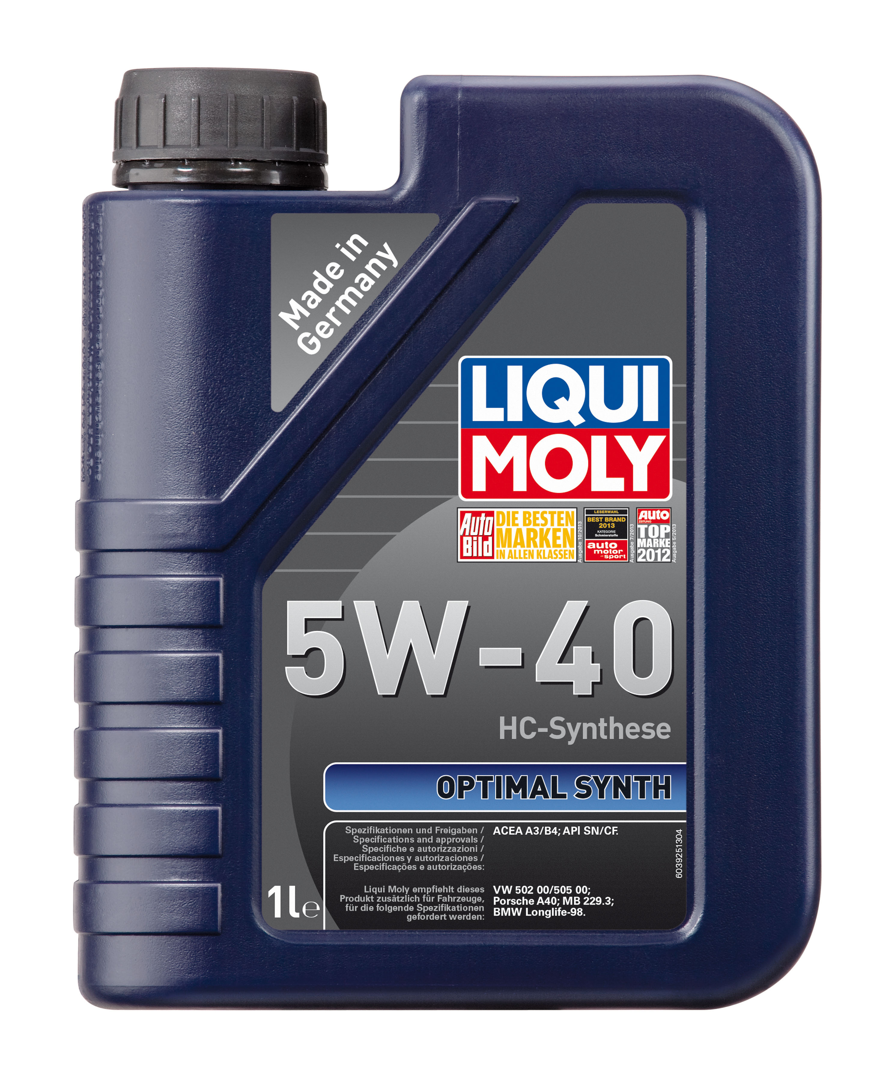 5W-40 1L OPTIMAL SYNTH МАСЛО МОТОРНОЕ СИНТЕТИЧЕСКОЕ, 3925