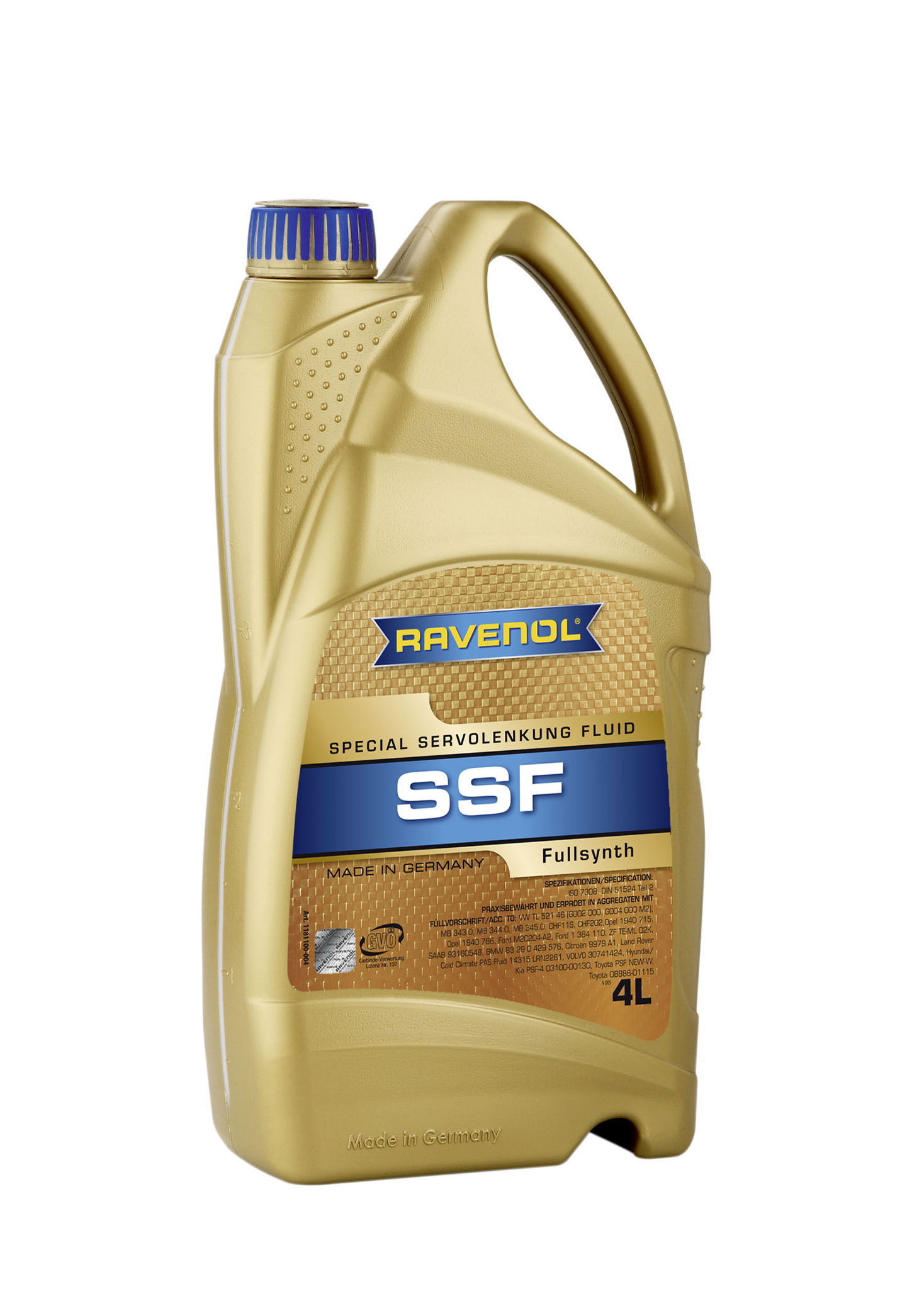 Жидкость ГУР Ravenol ssf spec. servolenkung Fluid, полусинтетическая, 4L, 4014835736498