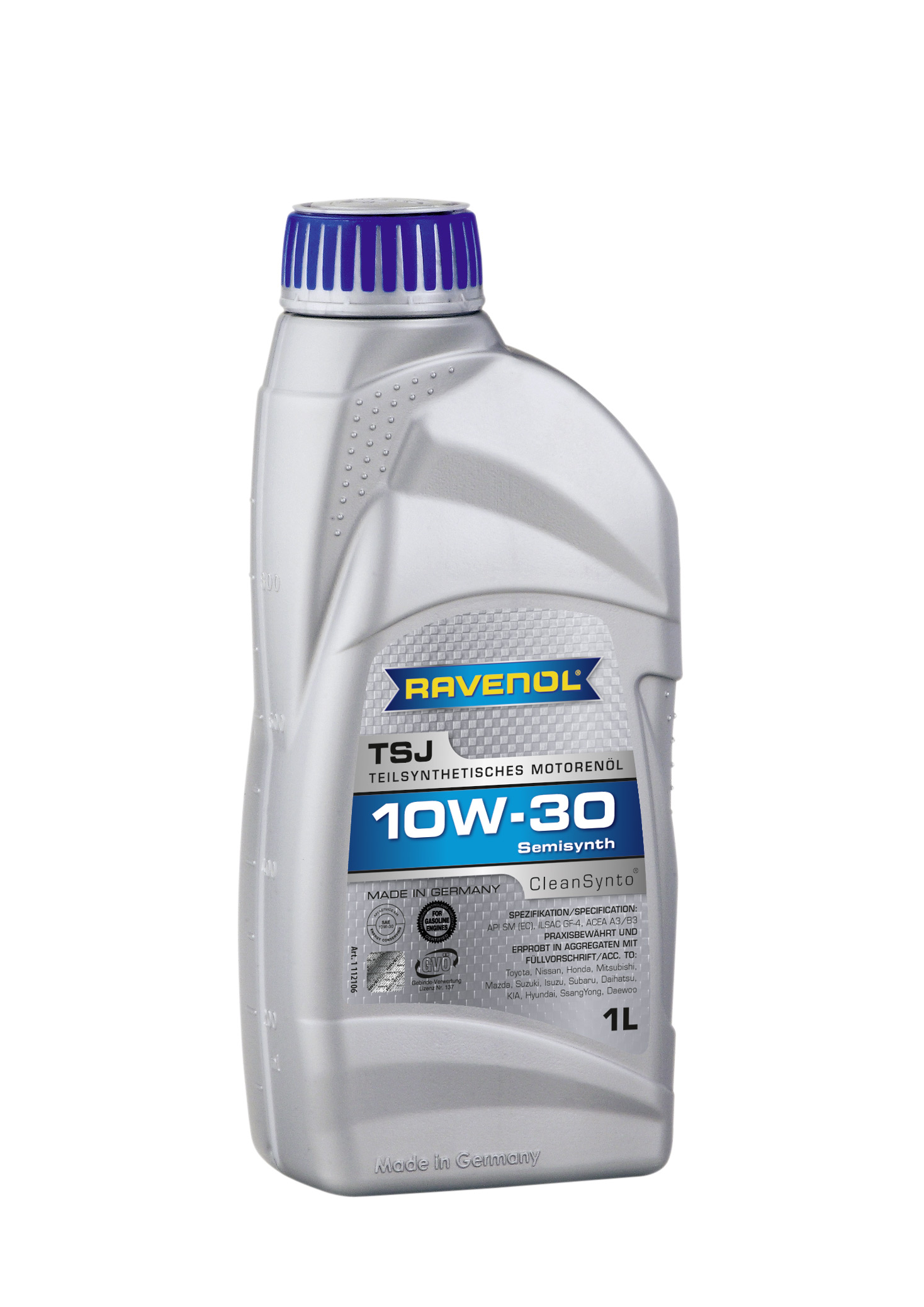 Моторное масло RAVENOL TSJ SAE 10W-30, 1л, 4014835724013