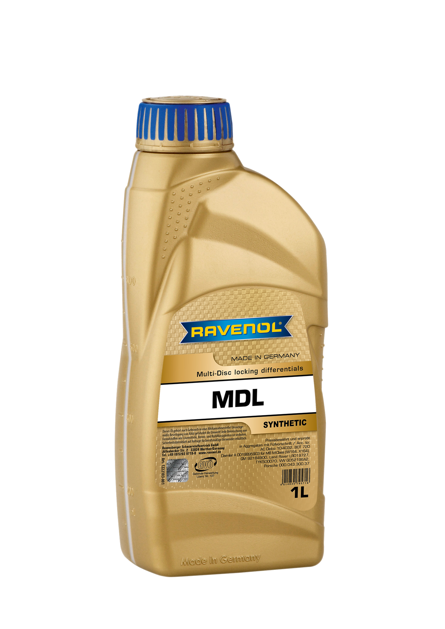 1L MDL MULTI-DISC LOCKING DIFFERENTIALS ТРАНСМИССИОННОЕ МАСЛО, 4014835795716