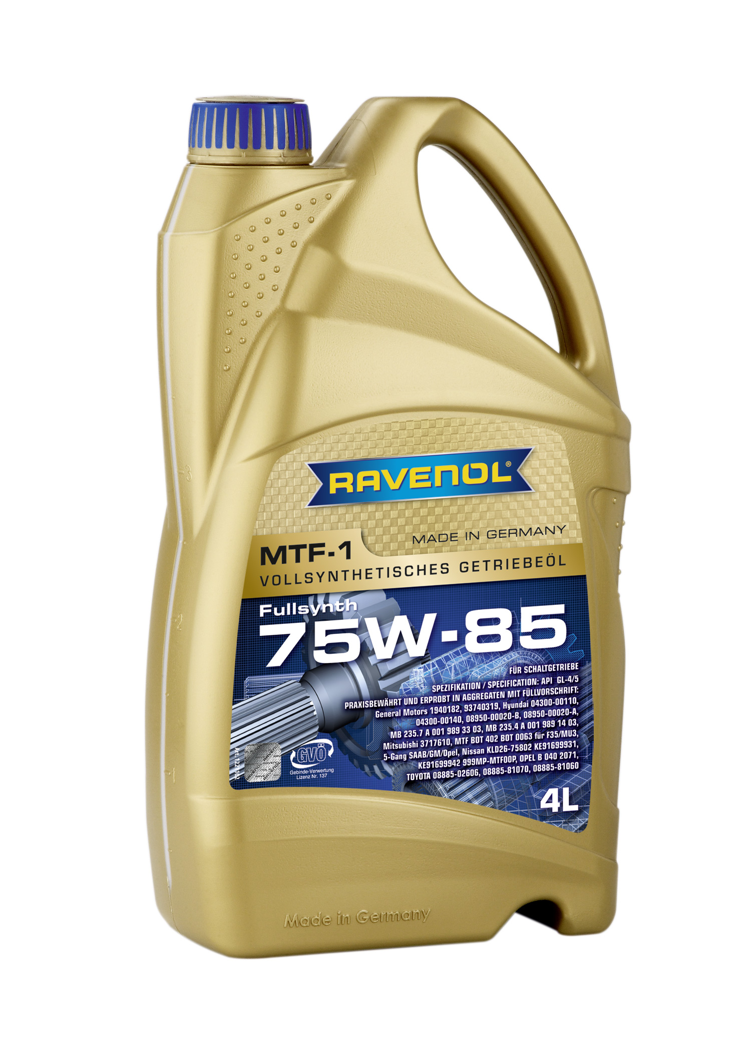 SAE 75W-85 4L MTF -1 NEW ТРАНСМИССИОННОЕ МАСЛО, 4014835719699