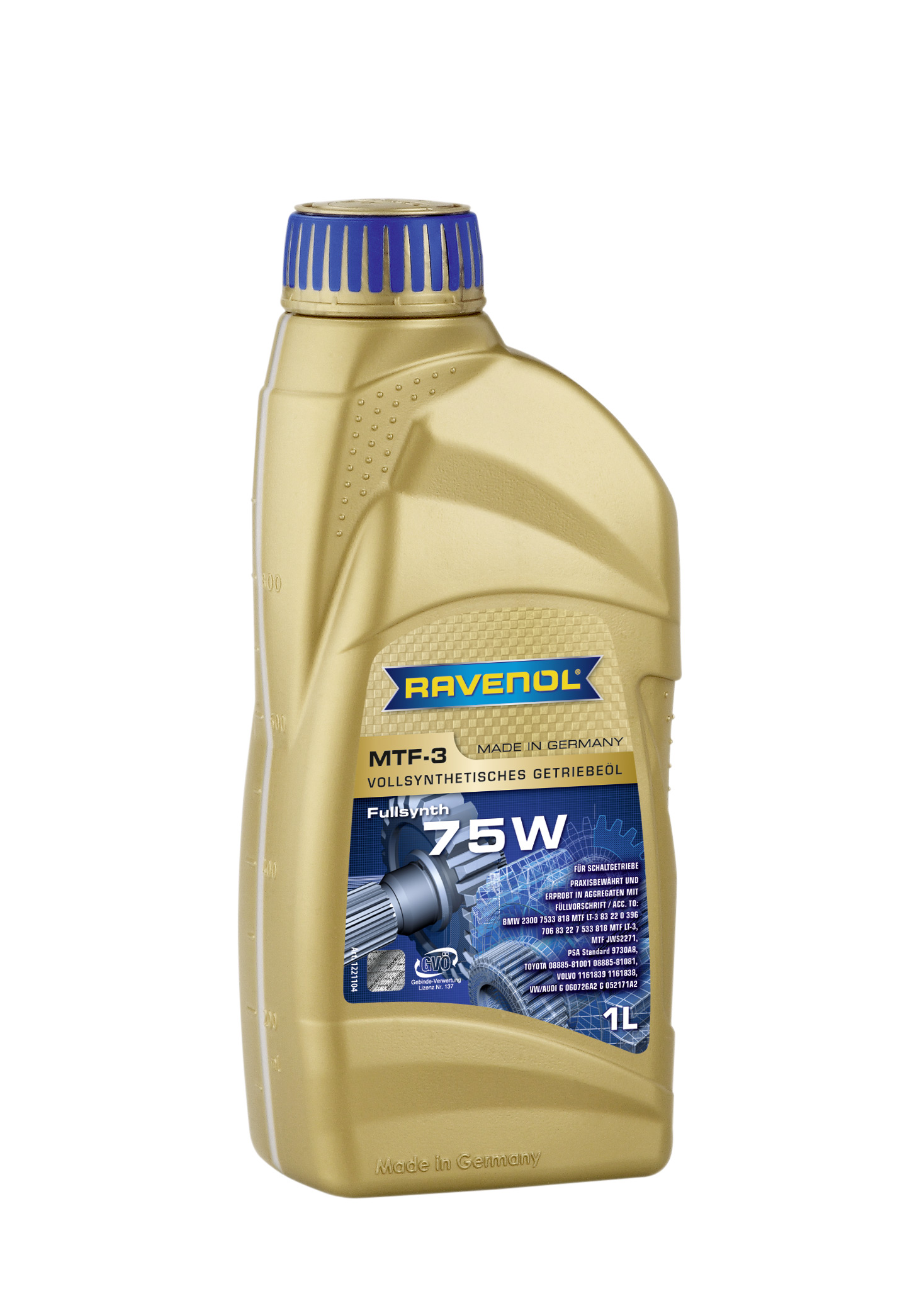 SAE 75W 1L MTF -3 NEW ТРАНСМИССИОННОЕ МАСЛО, 4014835719811