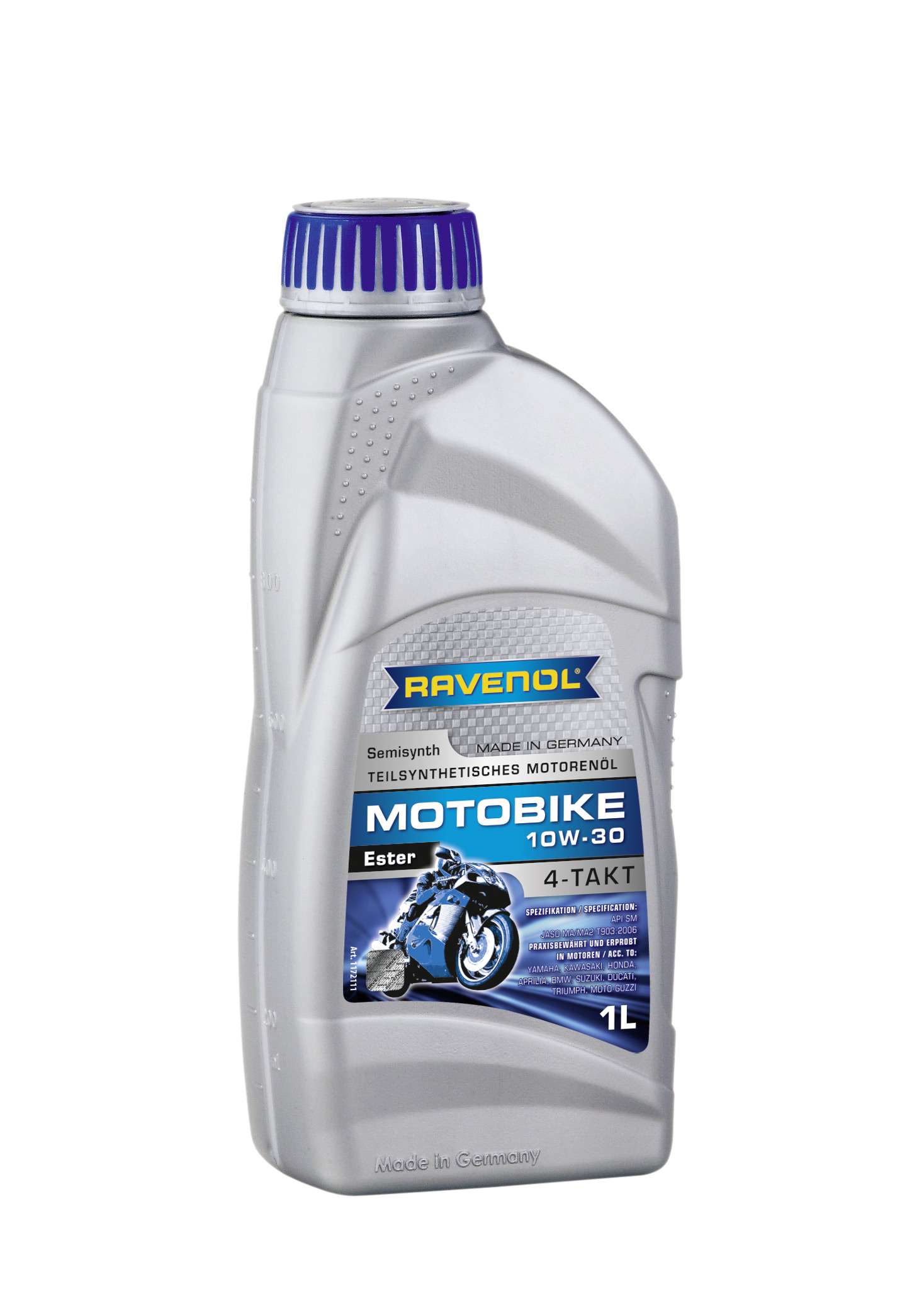 Моторное масло RAVENOL MOTOBIKE 4-T Ester SAE 10W-30, 1л, 4014835731011