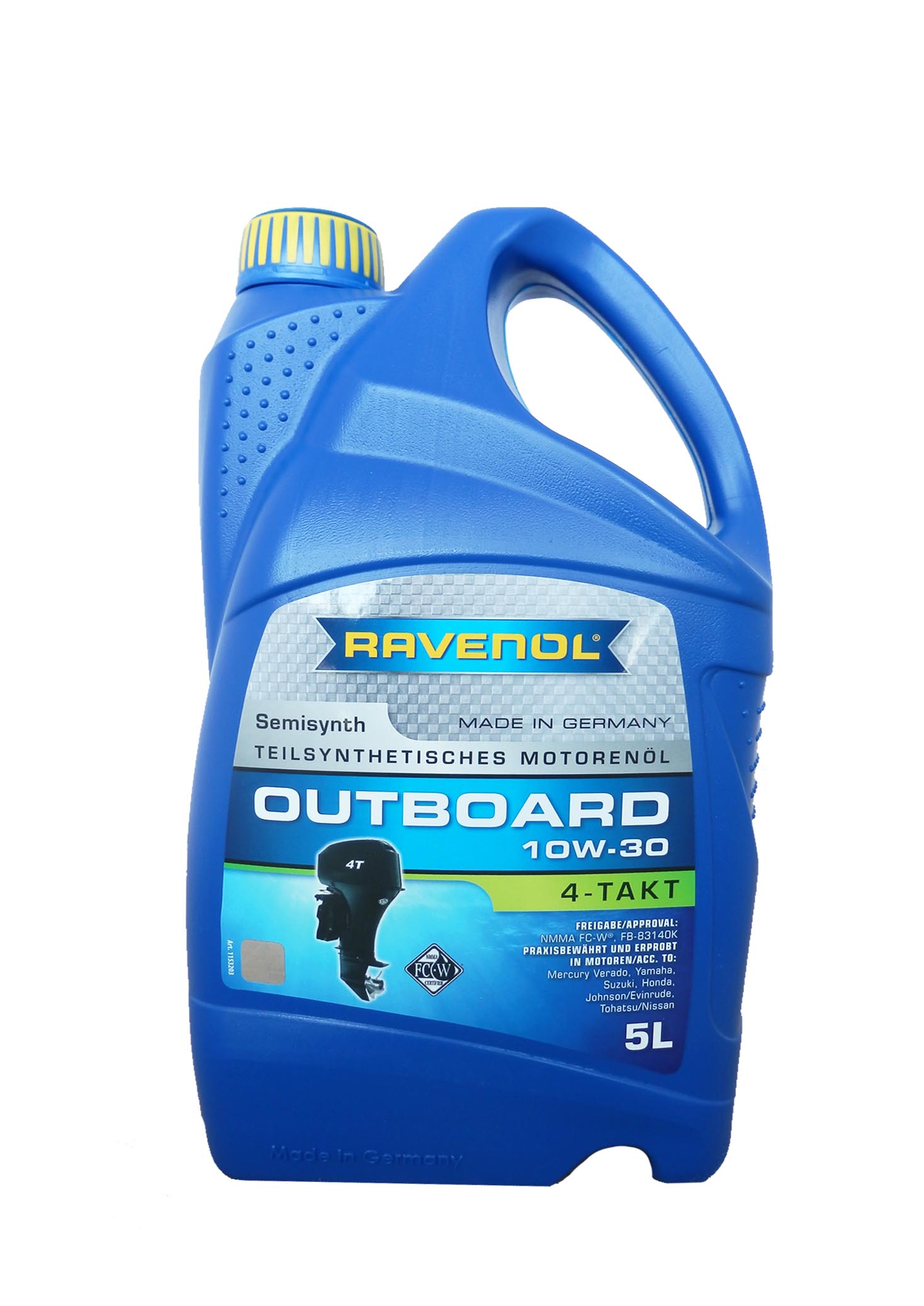 Моторное масло RAVENOL Outboardoel 4T SAE 10W-30, 5л, 4014835729056