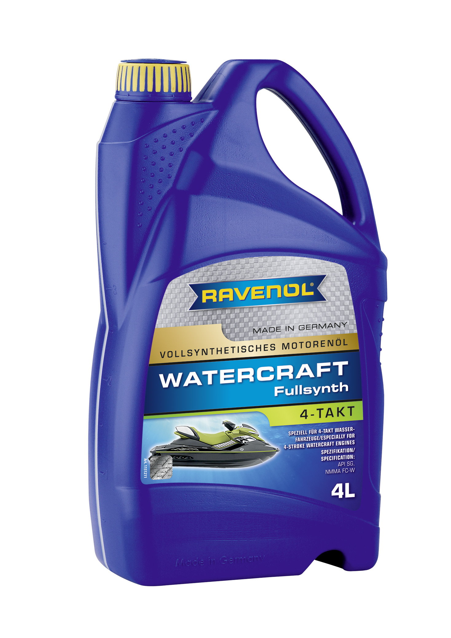 Моторное масло RAVENOL WATERCRAFT 4-Takt, 4л, 4014835727892