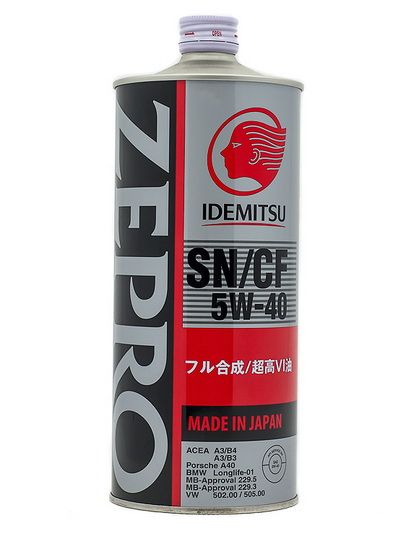 Моторное масло IDEMITSU ZEPRO EURO SPEC 5W-40, 1л, 1849001