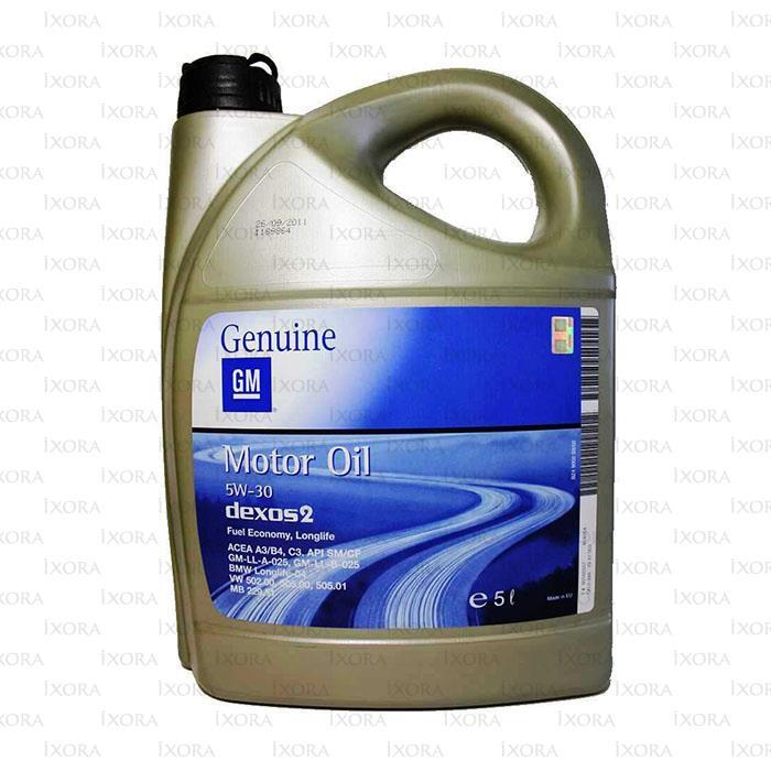 5W-30 5L DEXOS 2 МАСЛО МОТОРНОЕ СИНТЕТИЧЕСКОЕ, 95599405