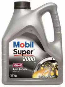 Mobil 10w40 4l super 2000 x1 масло моторное полусинтетика 150865, 150865