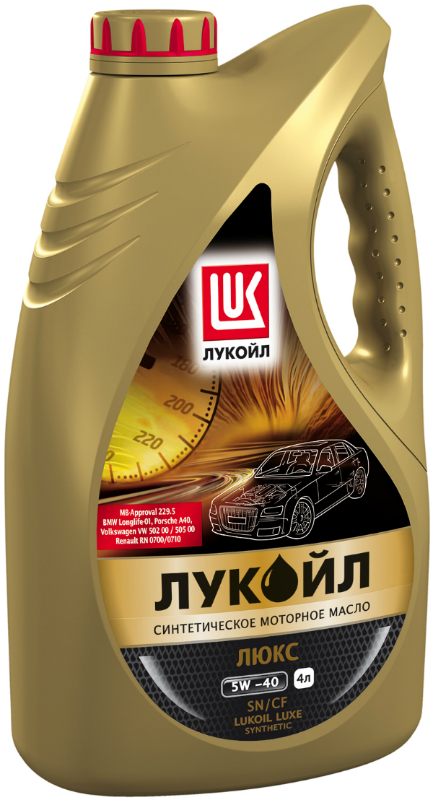 5W--40 4L (SN/CF) МАСЛО МОТОРНОЕ СИНТЕТИЧЕСКОЕ ЛЮКС, 207465