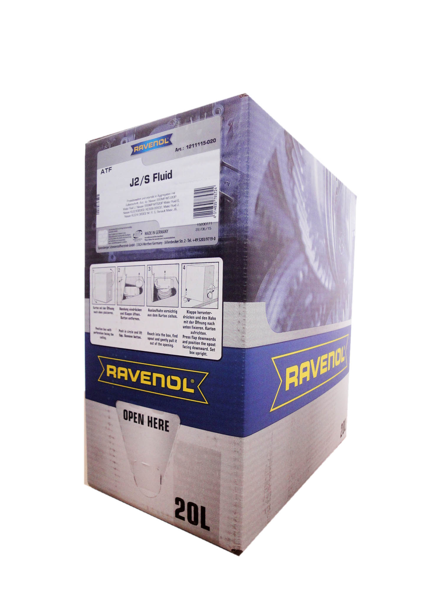 20L ATF J2/S ECOBOX ТРАНСМИССИОННОЕ МАСЛО