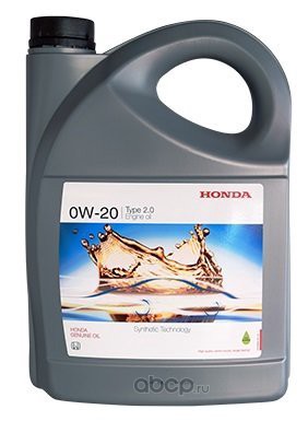 Моторное масло HONDA TYPE 2.0 0W-20, 4л, 08232P99K4LHE