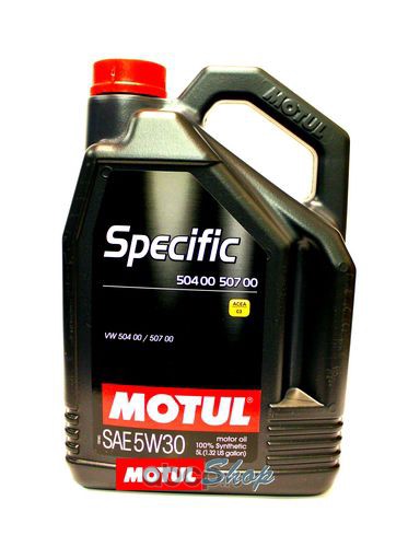5W-30 5L SPECIFIC 504.00-507.00 ACEA C3 МАСЛО МОТОРНОЕ СИНТЕТИЧЕСКОЕ, 106375