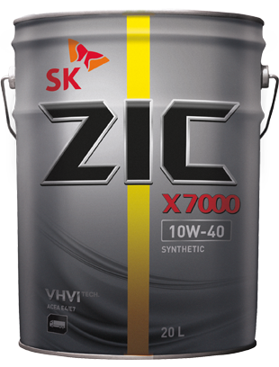 Моторное масло ZIC X7000 AP 10W-40, 20л, 192606
