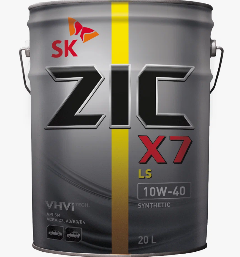 Моторное масло ZIC X7 LS 10W-40, 20л, 192620