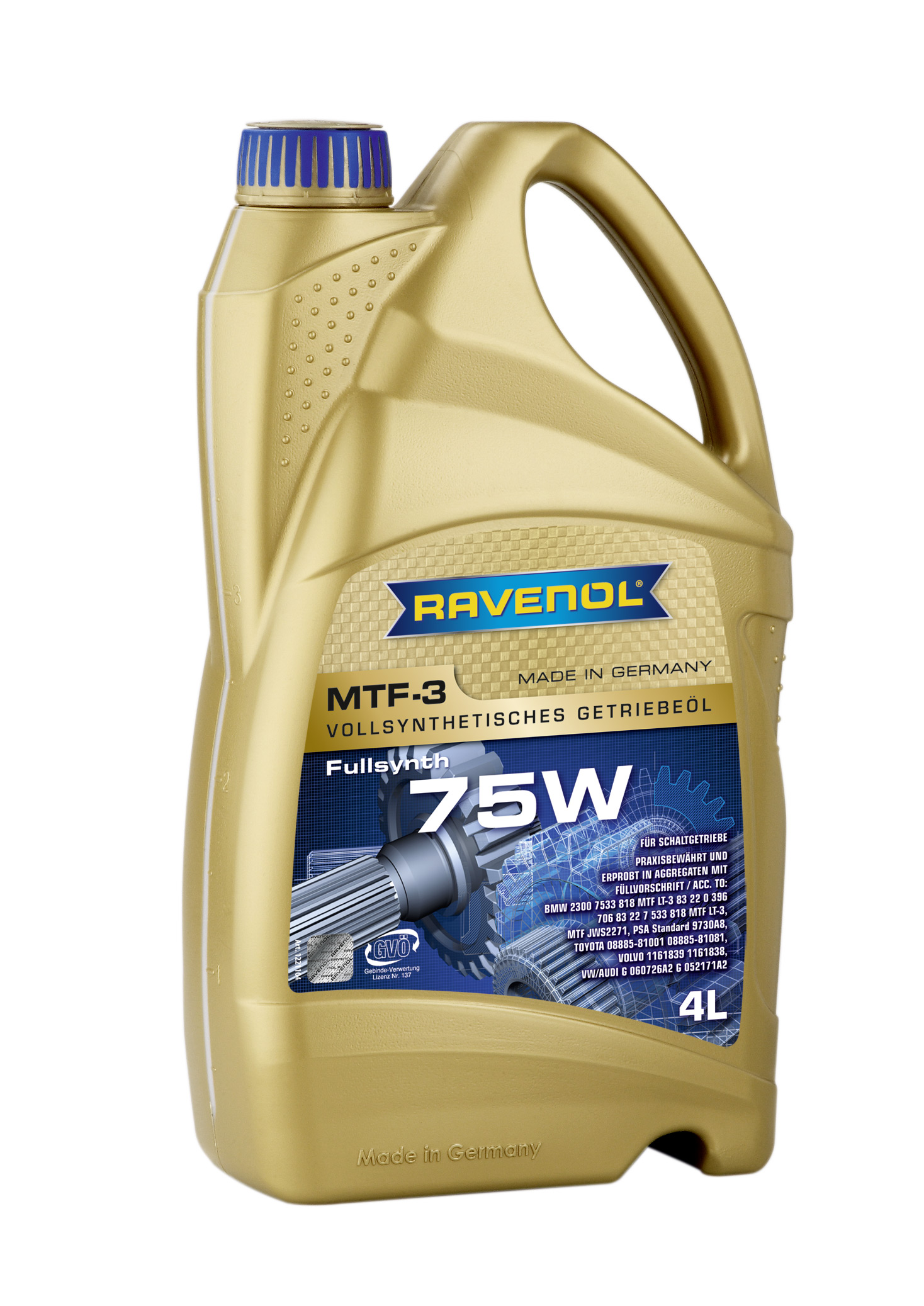 SAE 75W 4L MTF -3 NEW ТРАНСМИССИОННОЕ МАСЛО, 4014835719897