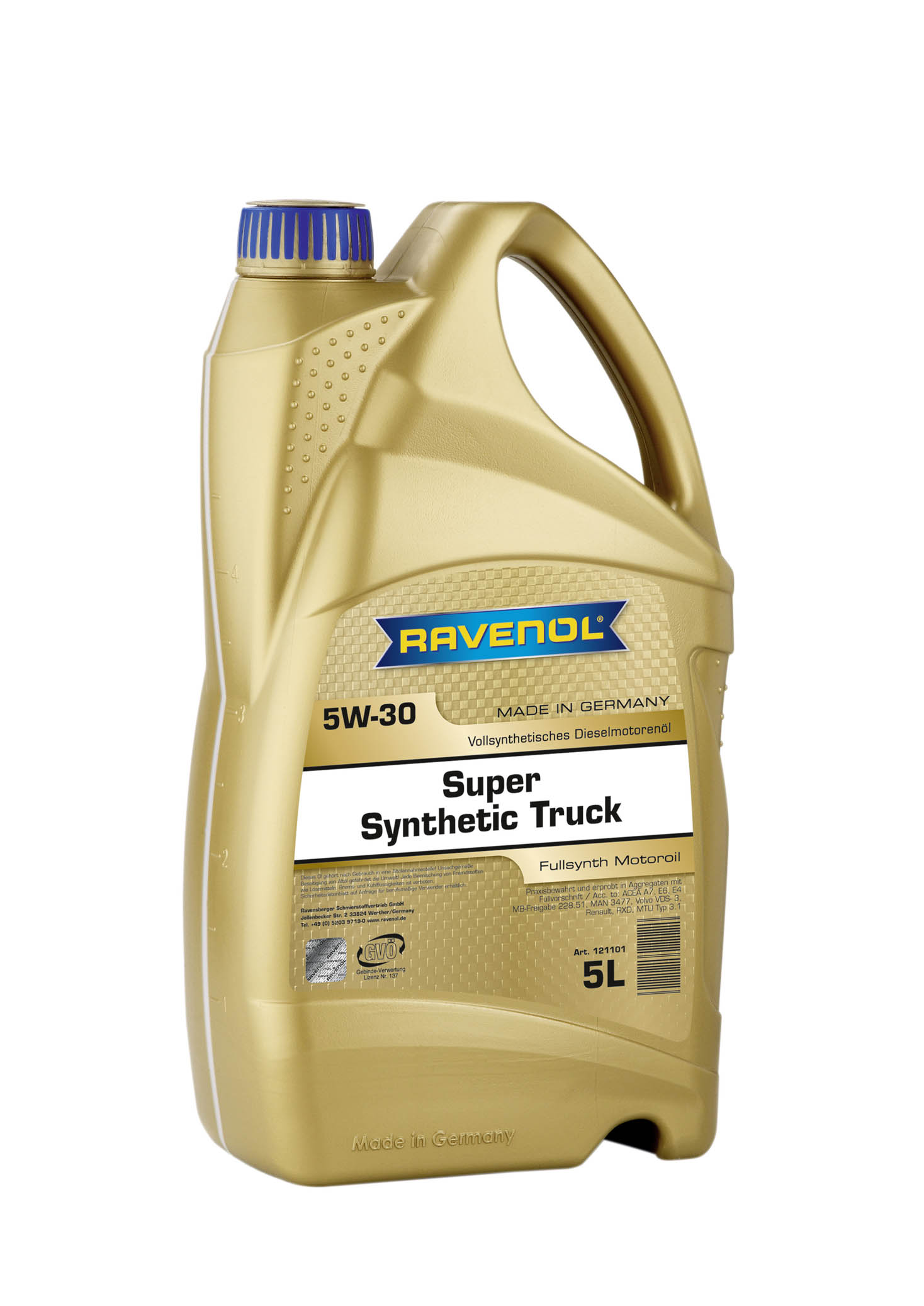 Моторное масло RAVENOL Super Synthetic Truck SAE 5W-30, 5л, 4014835767959