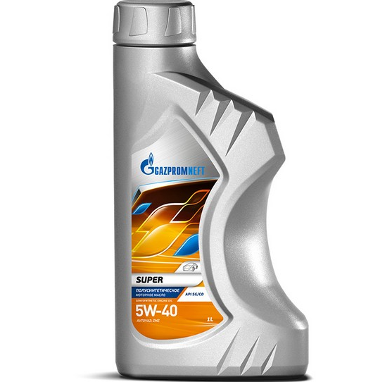 GAZPROMNEFT МАСЛО МОТОР. П/СИНТЕТИЧ. SUPER5W40 SG/CD, 1Л (12), 2389901315