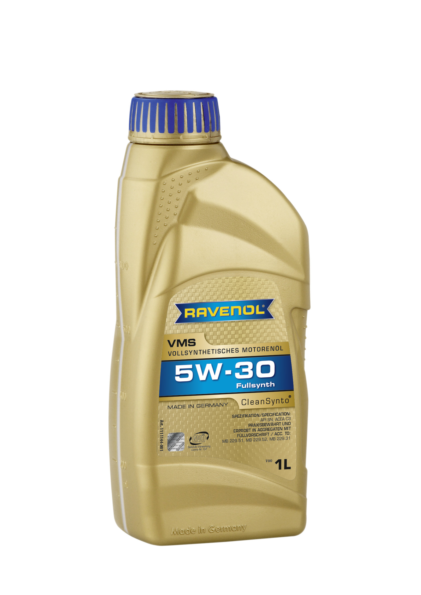 Моторное масло RAVENOL VMS SAE 5W-30, 1л, 4014835840416