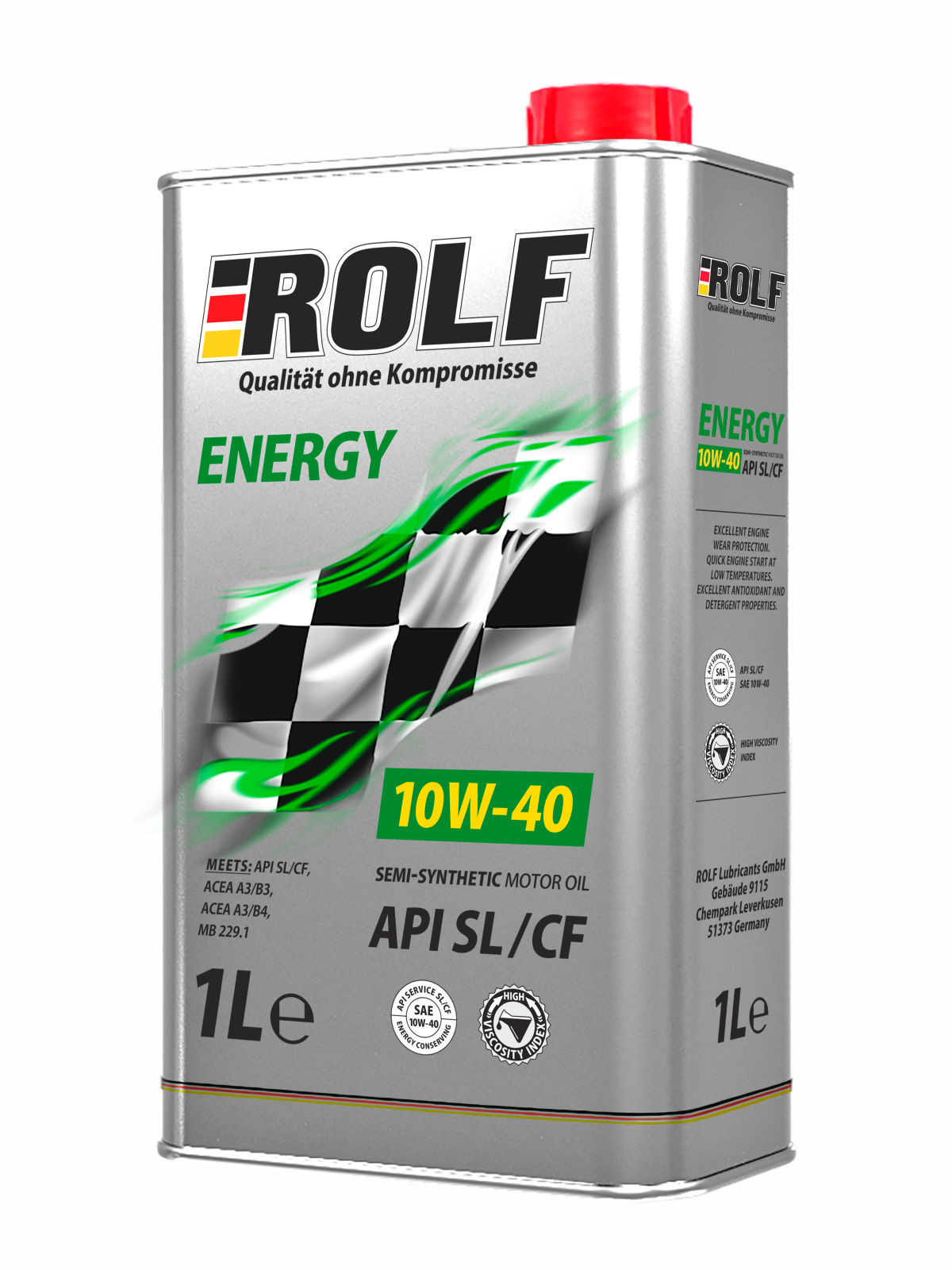 10W-40 1L ENERGY A3/B4 SL/CF (МЕТАЛЛ), 322232