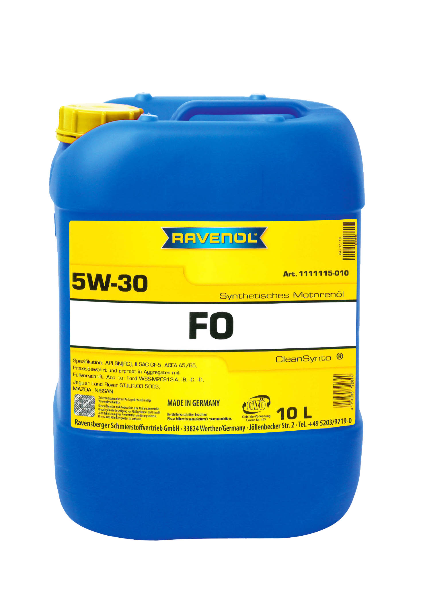 SAE 5W-30 10l FO Export, 4014835722644