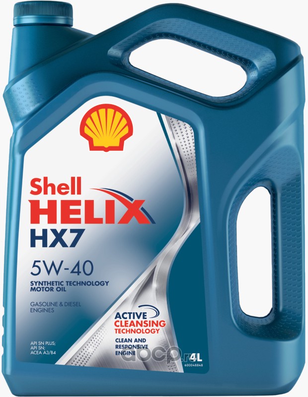 5W-40 4L HELIX HX7 МОТОРНОЕ МАСЛО ПОЛУСИНТЕТИЧЕСКОЕ, 550051497