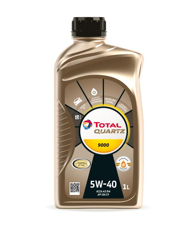 5W-40 1L QUARTZ 9000 МАСЛО МОТОРНОЕ, 10940301