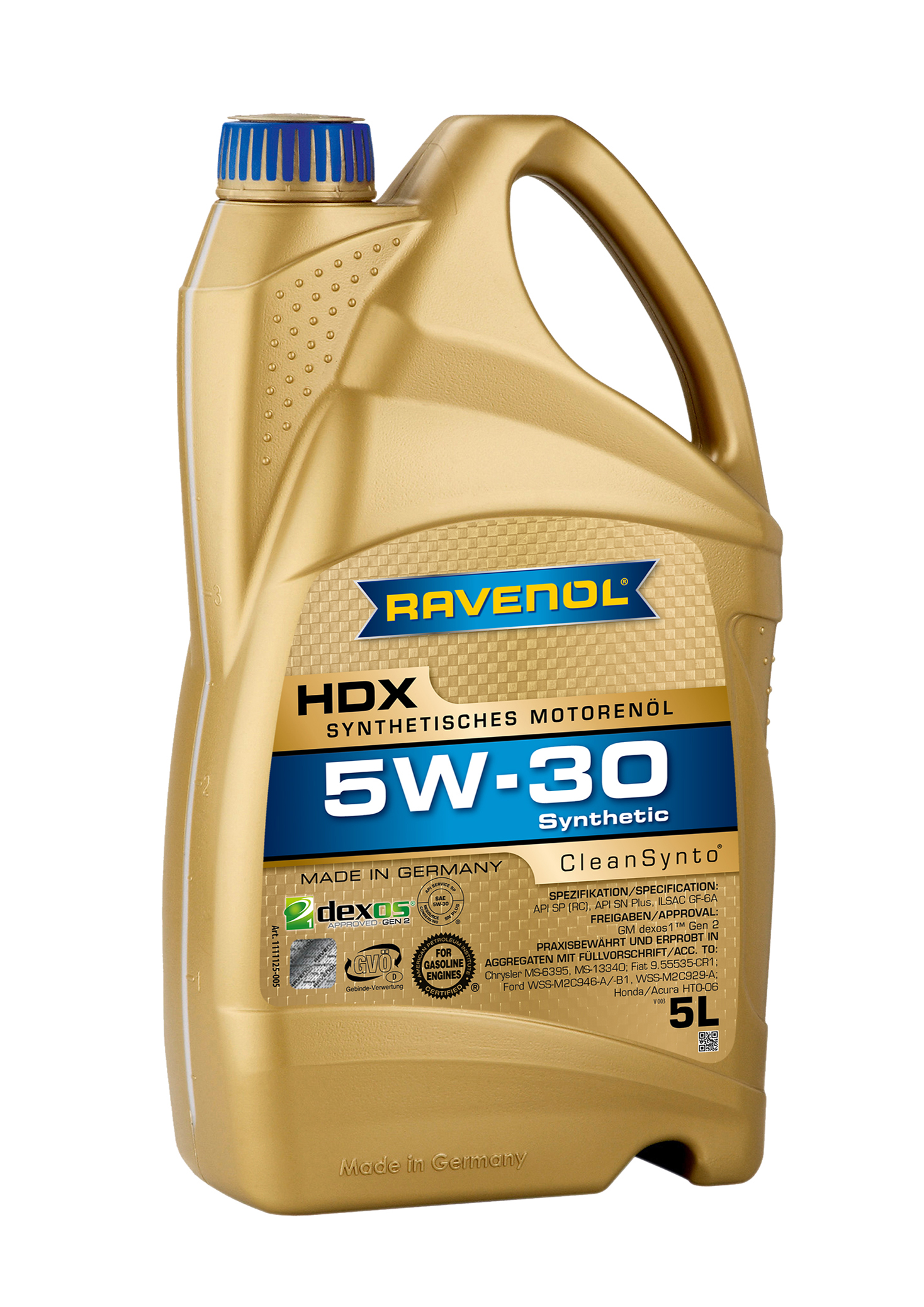 SAE 5W-30 5L HDX МОТОРНОЕ МАСЛО, 4014835858602