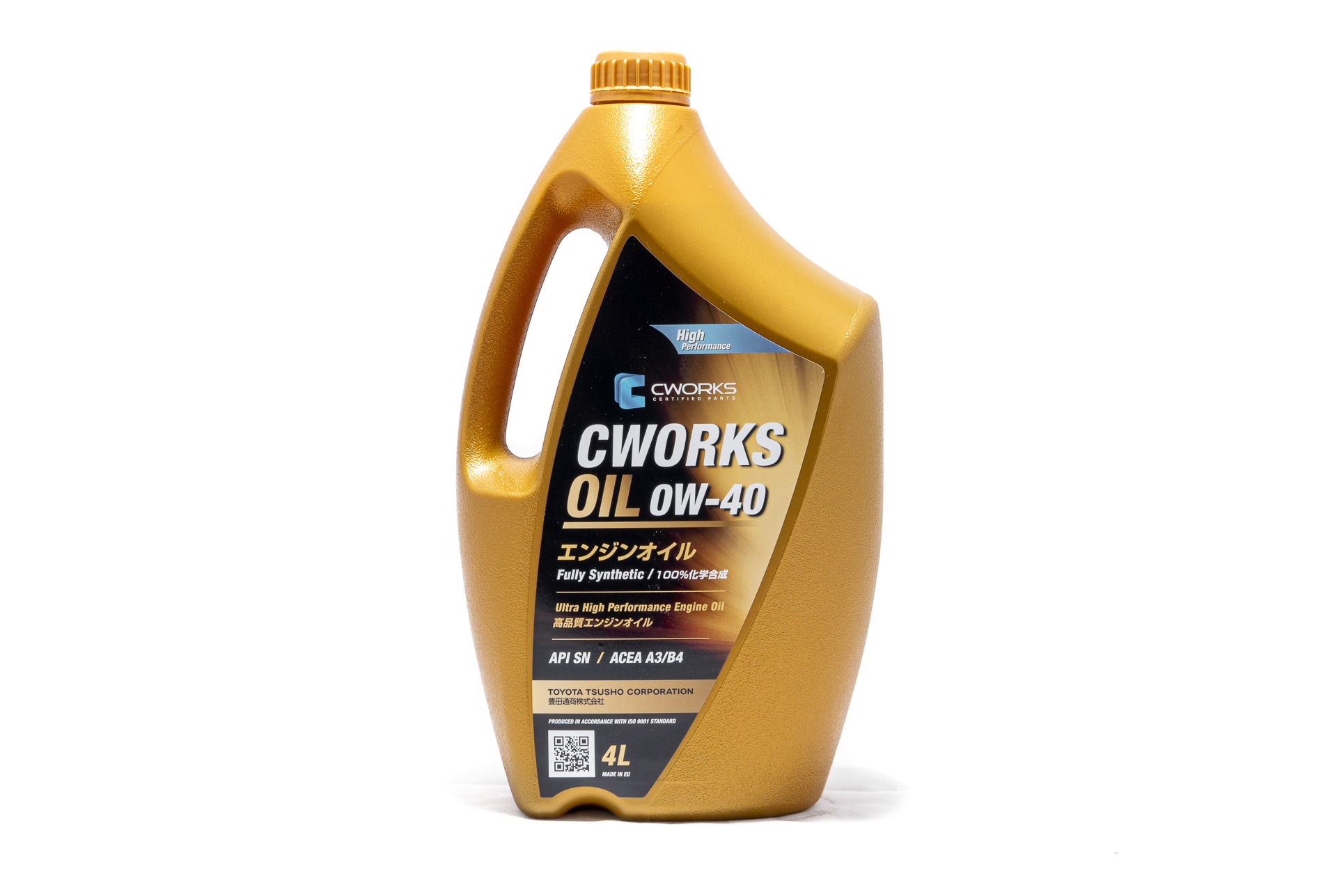 Моторное масло CWORKS OIL 0W40 A3/B4, 4л, A130R6004