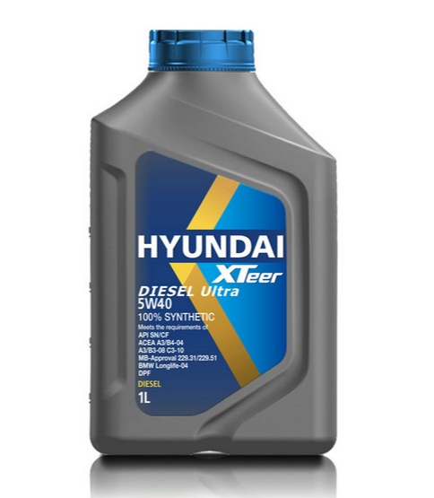 5W40 1L HYUNDAIXTEER DIESEL ULTRA , , МОТОРНОЕ МАСЛО СИНТЕТИЧЕСКОЕ, 1011223