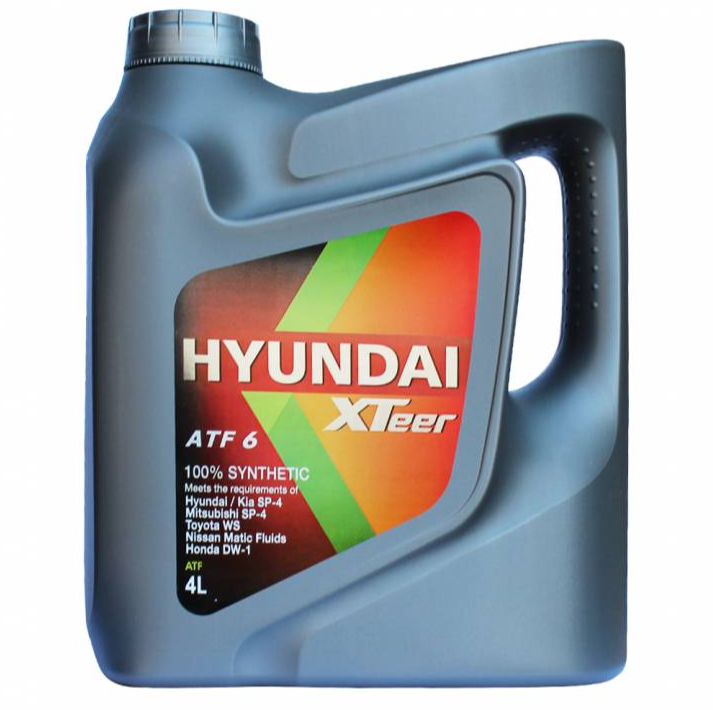 HYUNDAIXTEER ATF 6,4Л, ТРАНСМИССИОННОЕ МАСЛО ДЛЯ АКПП СИНТЕТИЧЕСКОЕ, 1041412