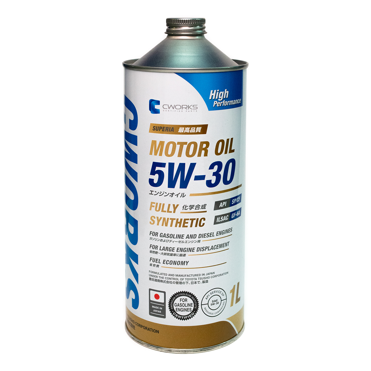 Моторное масло SUPERIA CWORKS MOTOR OIL 5W-30 SP/CF, 1л, A13SR1001