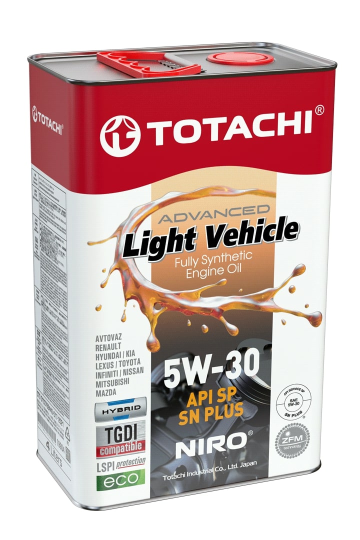 Моторное масло TOTACHI NIRO LV FULLY SYNTHETIC 5W-30, 4л, 19904