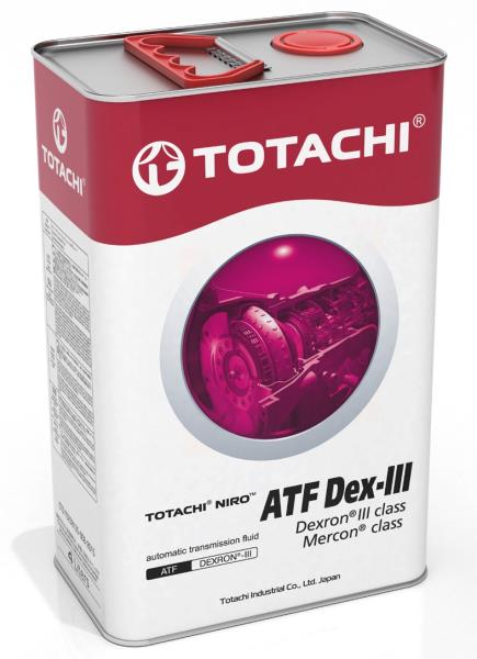 Totachi масло трансмиссионное синтетическое niro atf dex-iii, 4л 21204, 21204