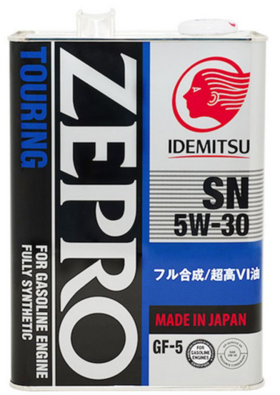 5W-30 4L ZEPRO TOURING API SN SYNTHETIC (6) МАСЛО МОТОРНОЕ Х, 4251004