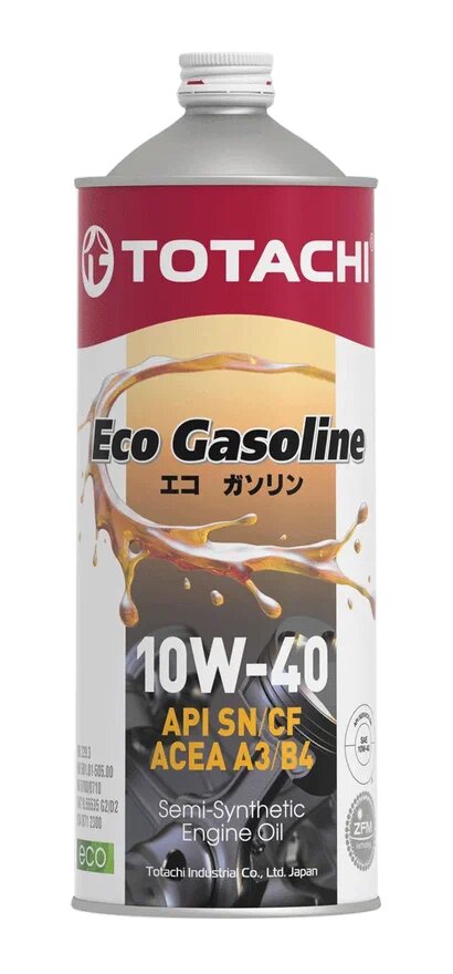 Моторное масло TOTACHI ECO GASOLINE 10W-40, 1л, 10901