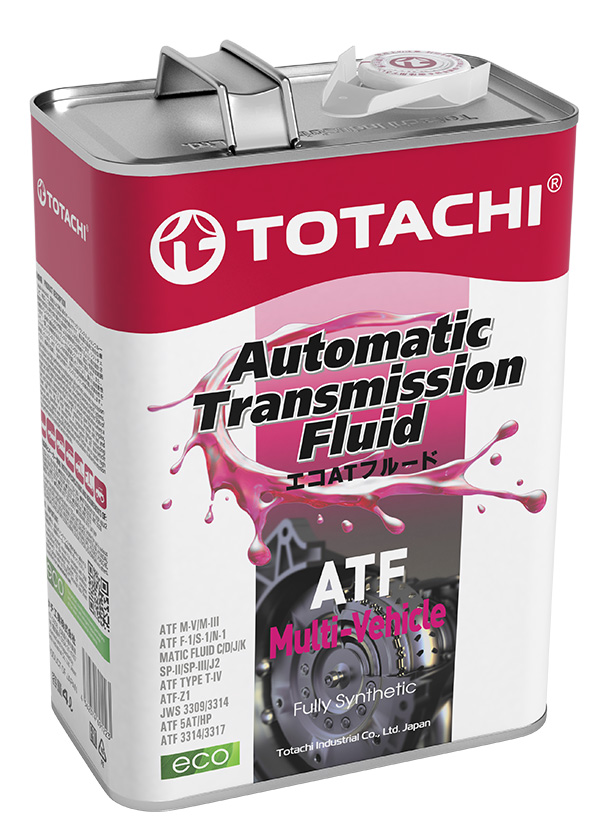 Масло трансмиссионное Totachi Multi Vehicle, DEXRON III, синтетическое, 4L, 20604