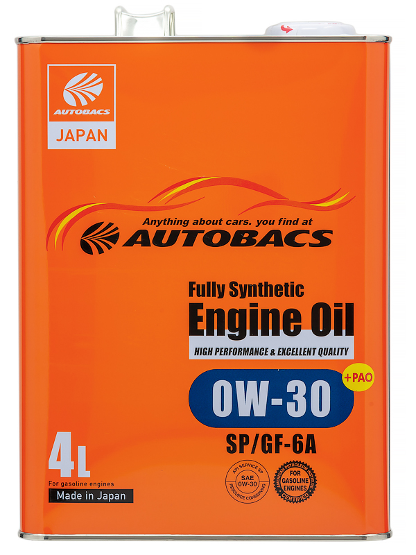 SAE 0W30 4L 0W-30 ENGINE OIL API SP ILSAC GF-6A FULLY SYNTHETIC МОТОРНОЕ МАСЛО СИНТЕТИЧЕСКОЕ, A00032234