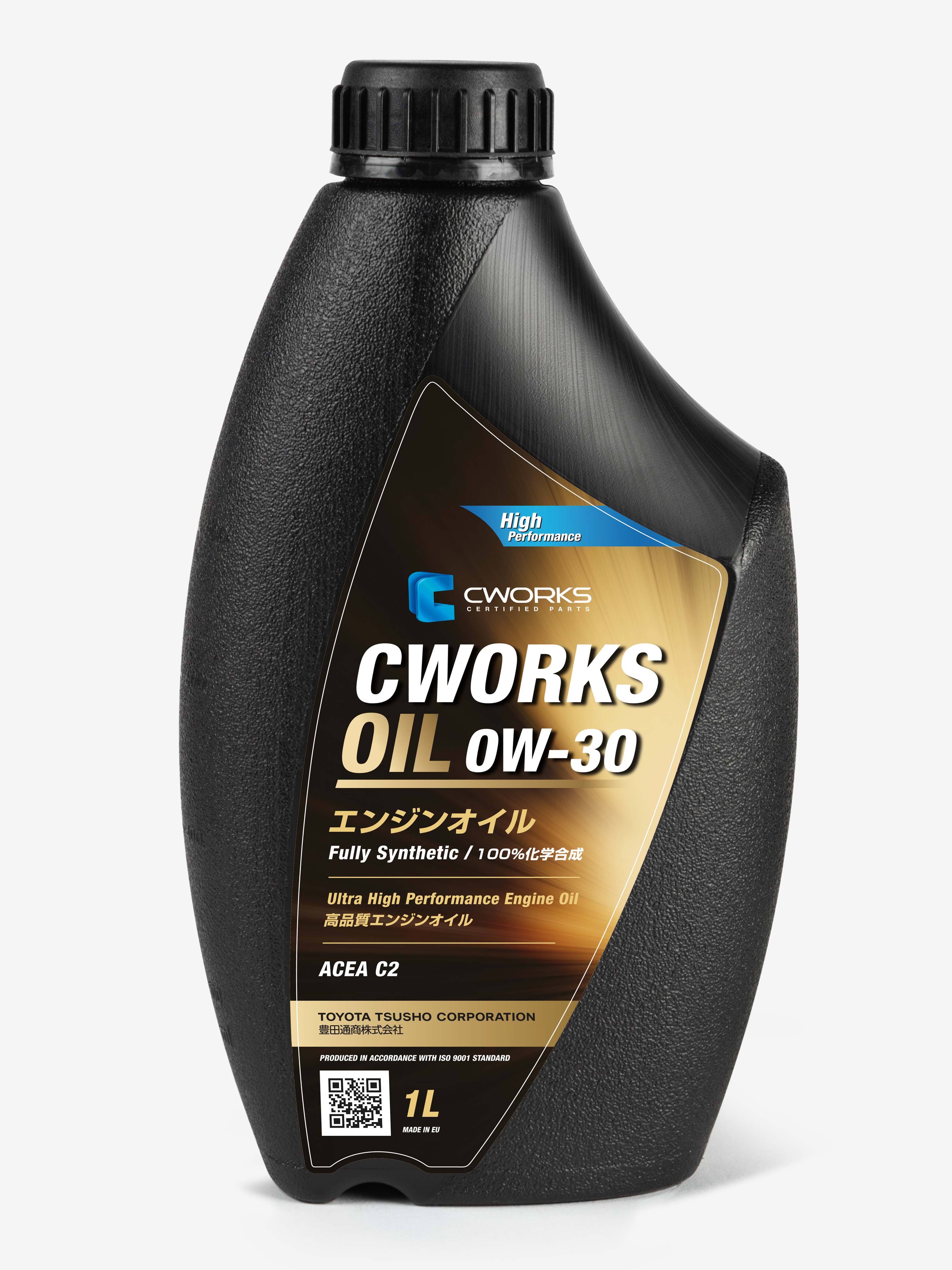 Моторное масло CWORKS OIL 0W30 C2, 1л, A130R9001
