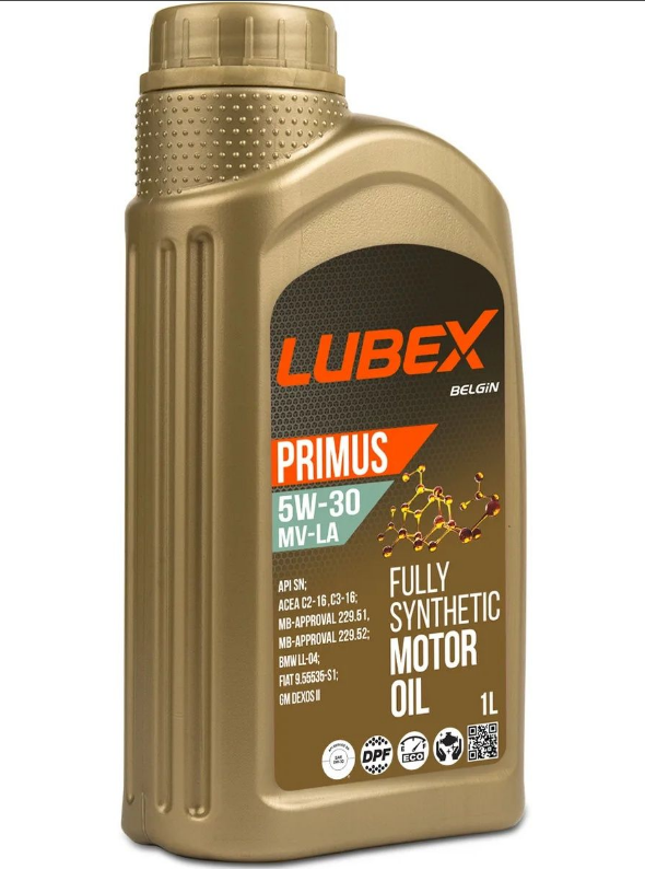 Моторное масло LUBEX PRIMUS SVW-LA 5W-30, 1л, L03413341201