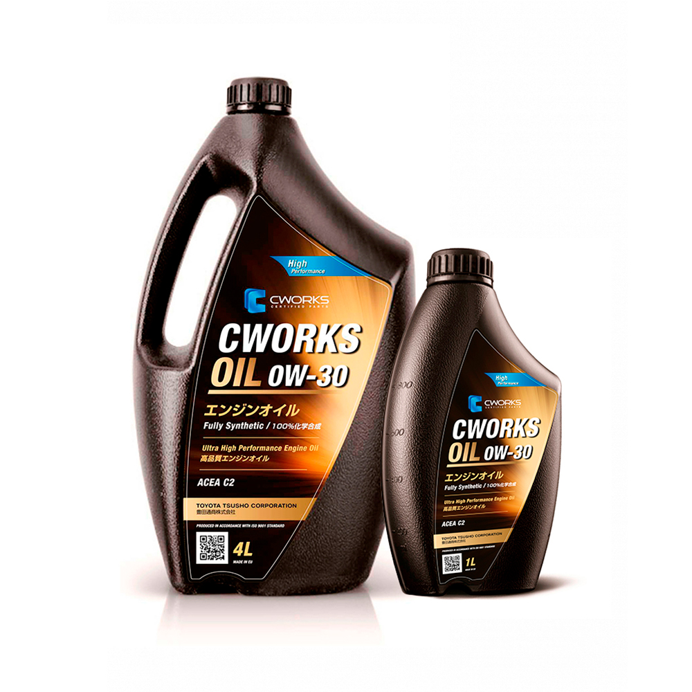 CWORKS OIL 0W-30 C2, 5L Масло моторное ПРОМО КОМПЛЕКТ (1 промо коробка, 4л+1л), A130R9004A