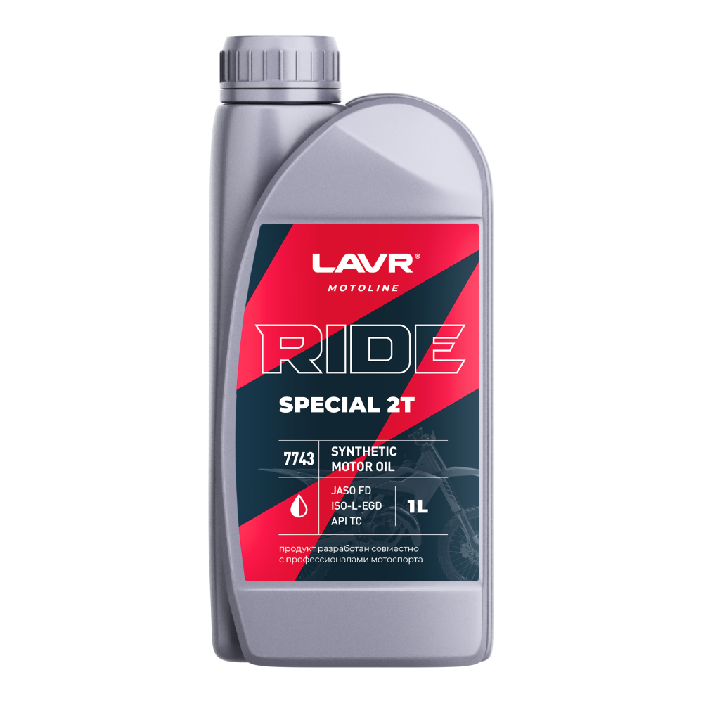 Lavr moto моторное масло ride special 2т fd, 1 л ln7743, LN7743